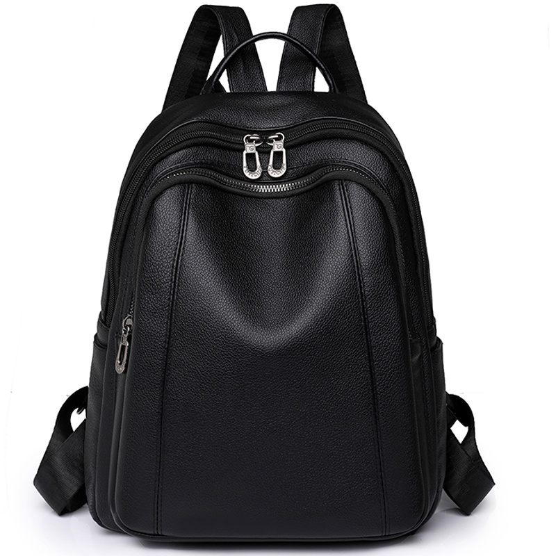 Leather Backpack Vintage - 고품질 가죽 배낭 여성 대용량 배낭