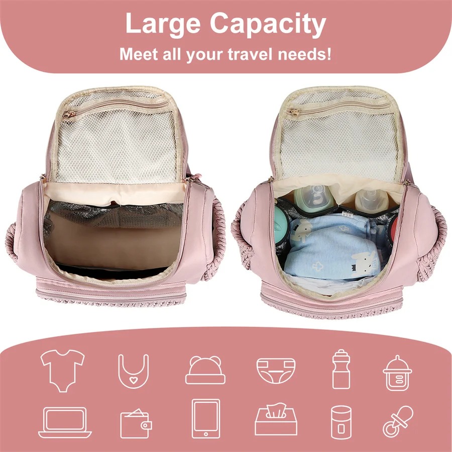 대용량 출산 기저귀 가방 배낭 니트 패턴 아기 기저귀  - Backpack Diaper Bag 리뷰 및 가격