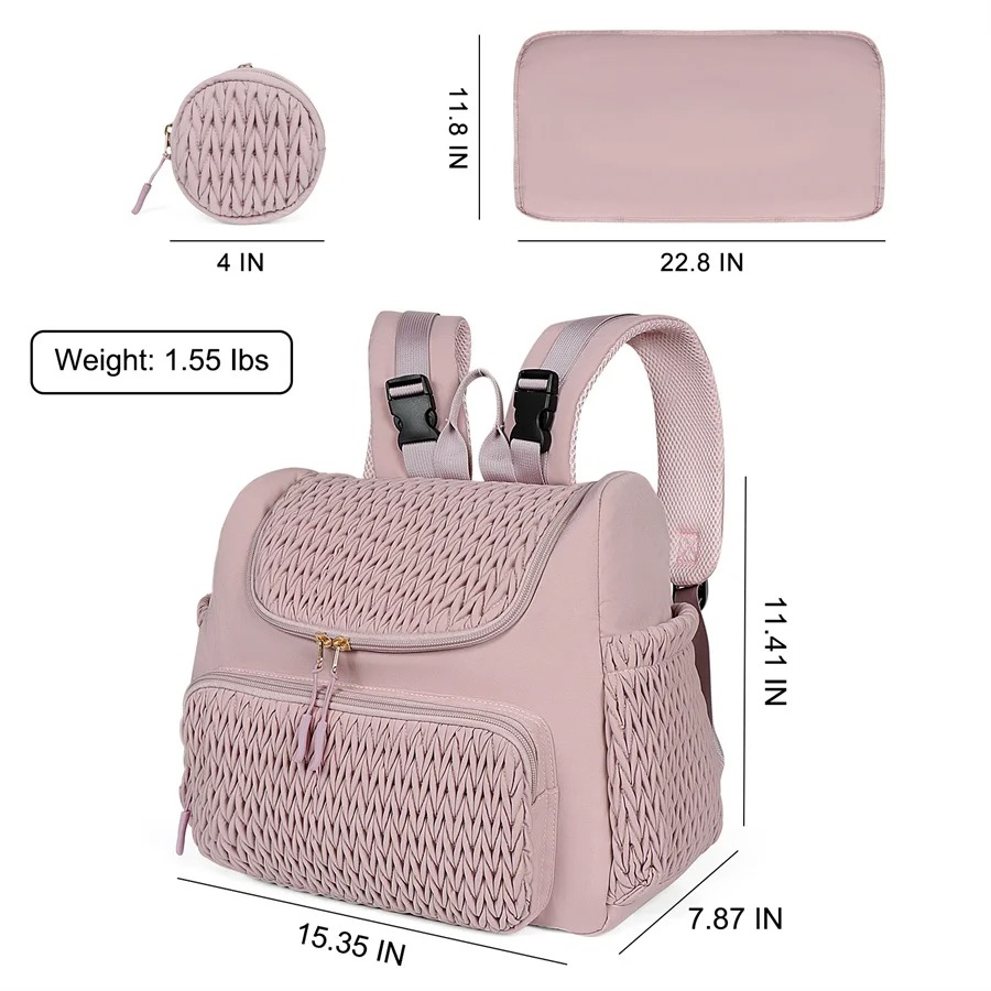 대용량 출산 기저귀 가방 배낭 니트 패턴 아기 기저귀  - Backpack Diaper Bag 리뷰 및 가격