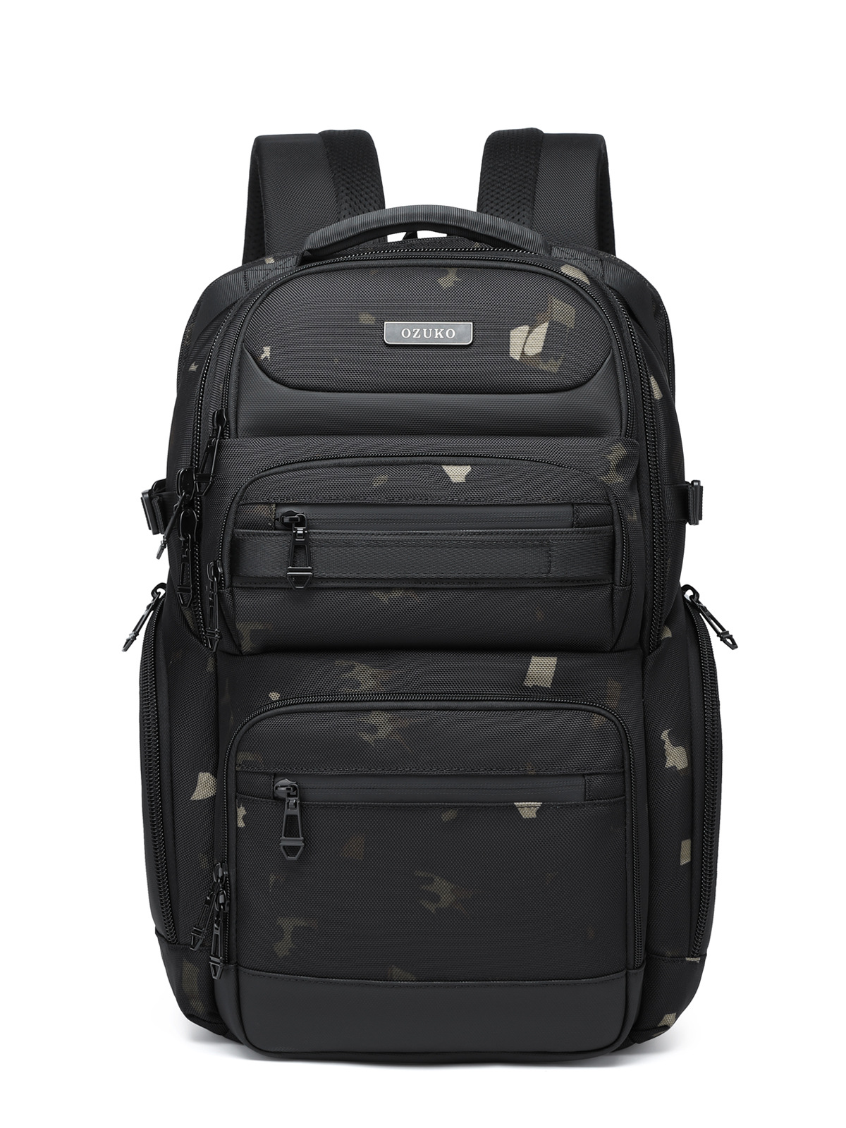 OZUKO 블랙 그레이 남성용 배낭 대용량 15.6 인 - Laptop Backpack 15.6 리뷰 및 가격
