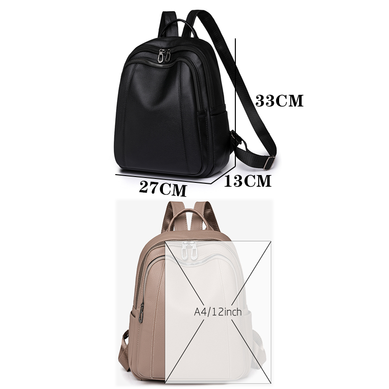 고품질 가죽 배낭 여성 대용량 배낭 지갑 여성 빈티지  - Leather Backpack Vintage 리뷰 및 가격