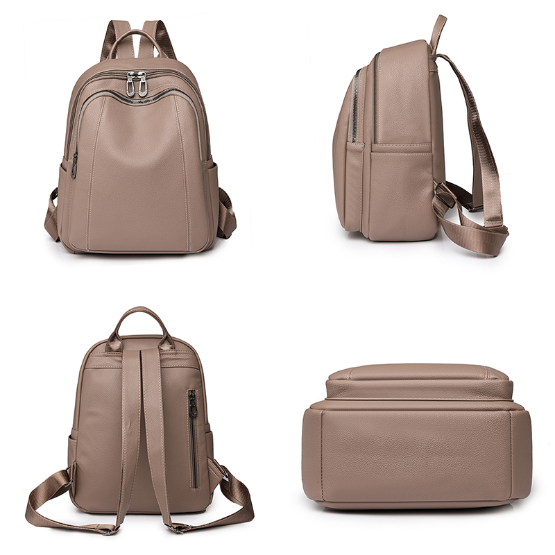 고품질 가죽 배낭 여성 대용량 배낭 지갑 여성 빈티지  - Leather Backpack Vintage 리뷰 및 가격