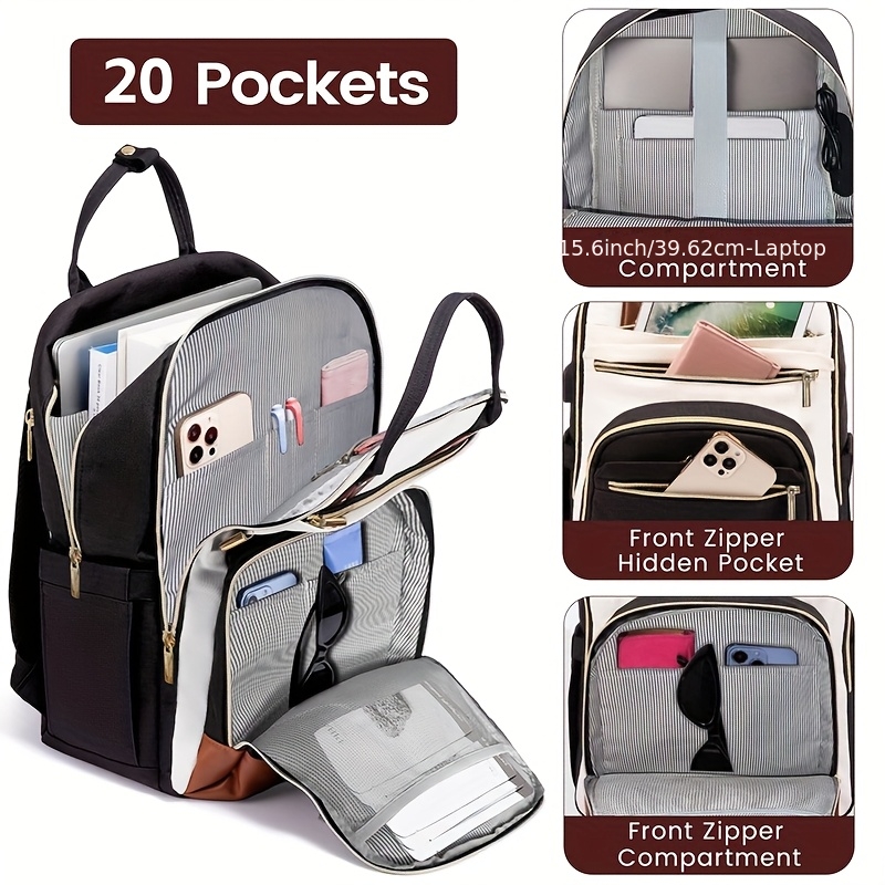 여성용 투톤 노트북 백팩, 방수 기능의 귀여운 비즈니스 - Laptop Backpack 15.6 리뷰 및 가격