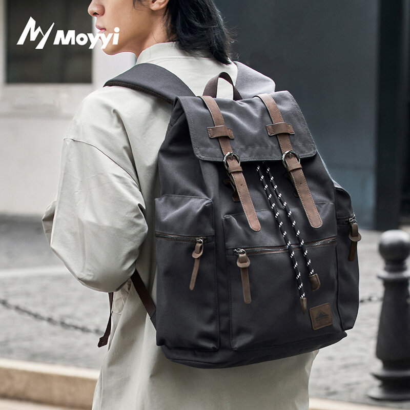 MOYYI 27L 남성용 대형 플랩 백팩 드로스트링 멀 - Hiking Backpack Waterproof 리뷰 및 가격