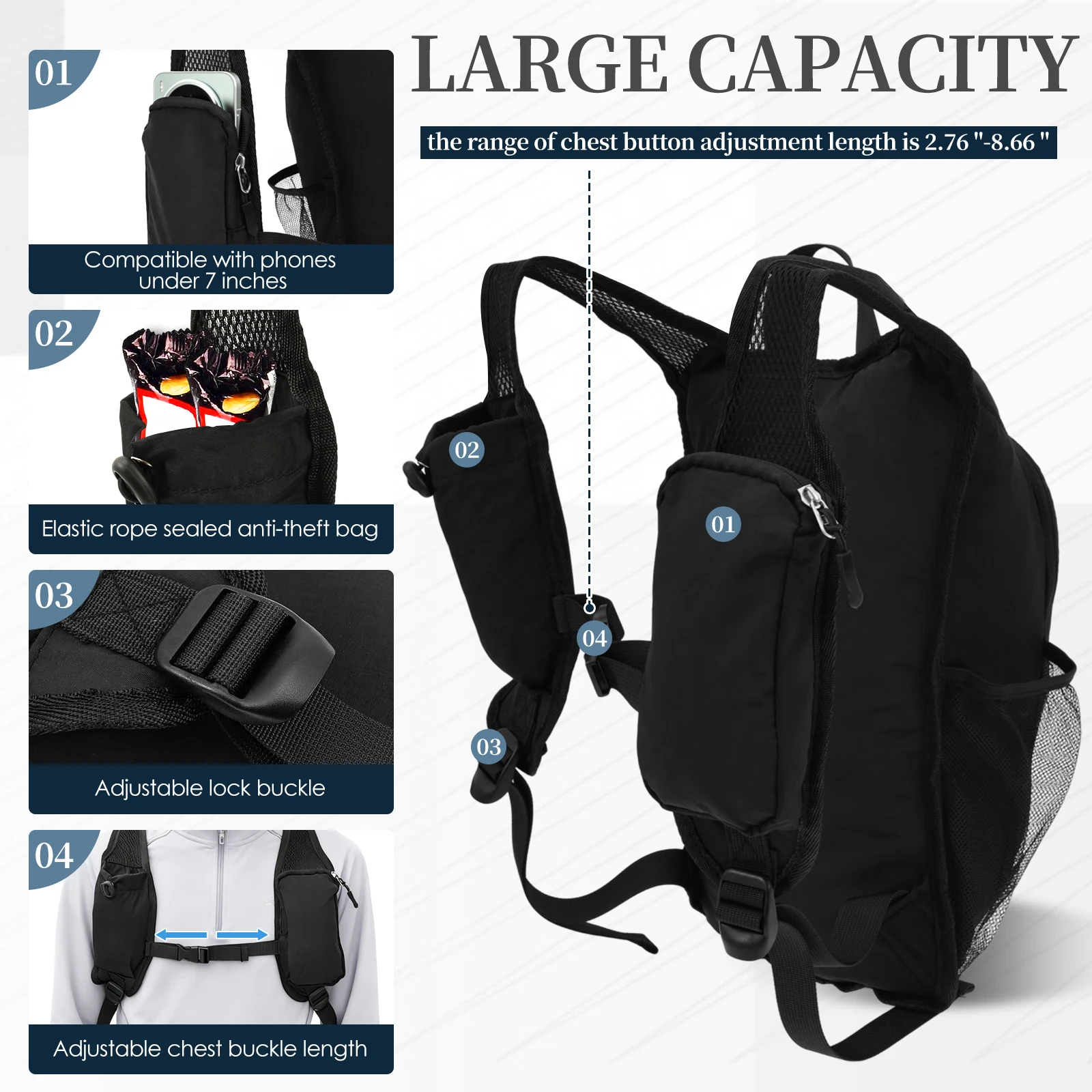 10L 소형 하이킹 배낭 여행용 듀얼 숄더 스트랩 접이 - Foldable Backpack Small 리뷰 및 가격